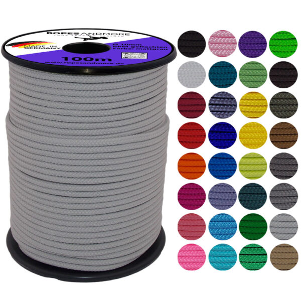 Corde en polypropylène PPM corde Ø10mm 16-fois tressée 34 Couleurs