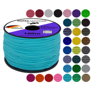 Corde en polypropylène PPM Câble Ø1mm 8-fois tressé 100m 34 Couleurs