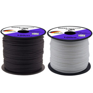 Corde en polyester PES Ø2mm 8-fois tressée 100m