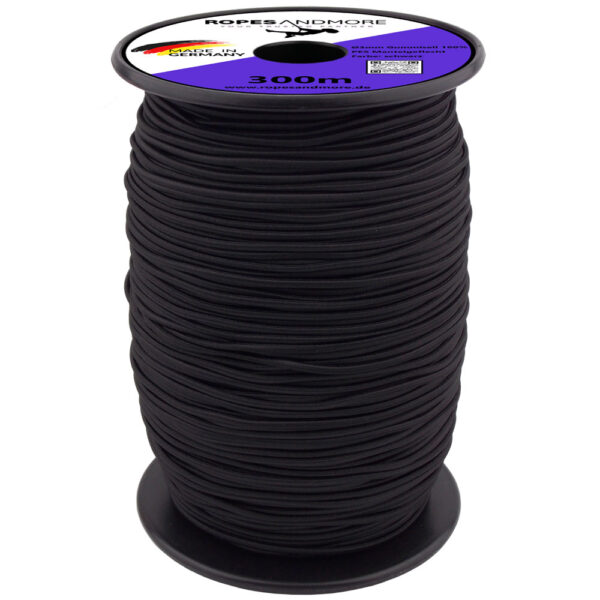 Corde élastique PES Polyester Ø3mm gaine tressée 300m