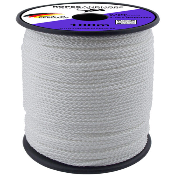Corde en polyamide Corde en nylon PA Ø3mm 8-fois tressée Made in Germany