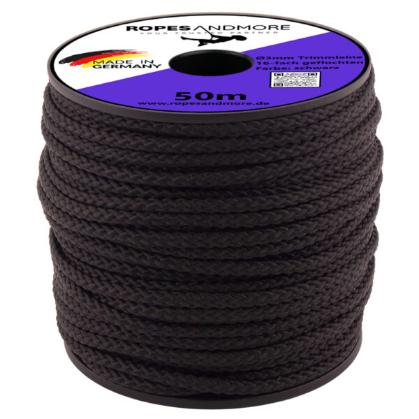 Universalschnur Ø3mm Tampen Seil 8-fach geflochten 50m Schnur - viele Farben