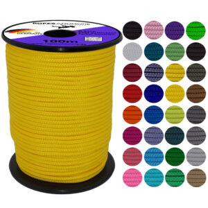 Corde en polypropylène PPM corde Ø6mm 16-fois tressée 34 Couleurs