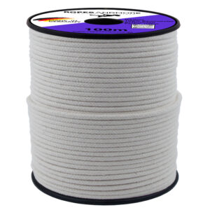 Corde en coton Ø5mm 16-fois tressée 100% coton