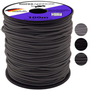 Corde élastique PES Polyester Ø2mm gaine tressée 100m