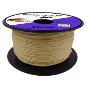 Corde aramide Kevlar Ø0,6mm 6 fois tressée 100m