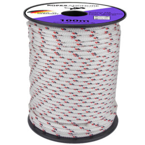 Corde en polyester Ø12 mm - marchandise au mètre/ 100 m / épissable - tresse à âme - pour la voile, l'outdoor & la technique