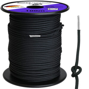 Corde Dyneema® 4 mm avec gaine polyester - haute résistance, résistante aux UV, Made in Germany (1-100 m) - 100m