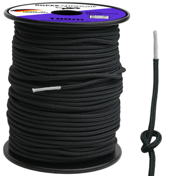 Câble Dyneema Ø6mm - 1m-100 m avec gaine polyester | Haute résistance & Résistance aux UV | Fabriqué en Allemagne