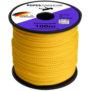 Cordon de maçon Accessoires PP Câble Ø2,5mm tressé jaune canari 50m / 100m