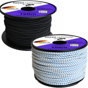 Corde élastique PES Polyester Ø5mm gaine tressée 100m